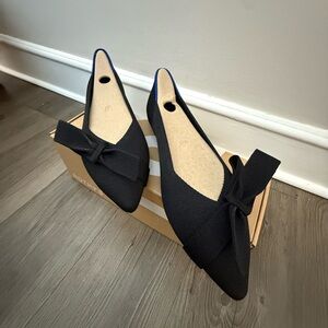 Rothy's Black Bow Flats